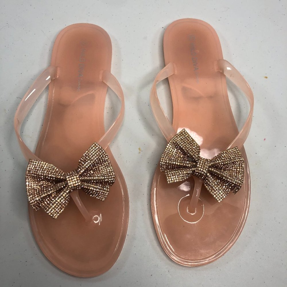 SPARKLE Bow Sandals 10